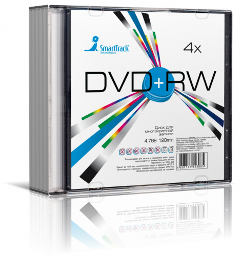 Диск ST DVD+RW 4.7 GB 4x SL-5 (200) (ST000301)