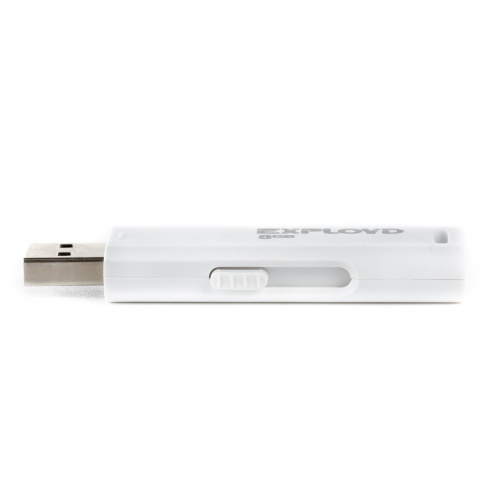Флеш-накопитель USB  8GB  Exployd  580  белый (EX-8GB-580-White) фото 3
