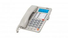 Проводной телефон с c дисплеем RITMIX RT-495 white FSK/DTMF/ETSI,59 вх.,16 исх.пам,10 кн.быстр.набор,подкл.мини АТС (1/20)