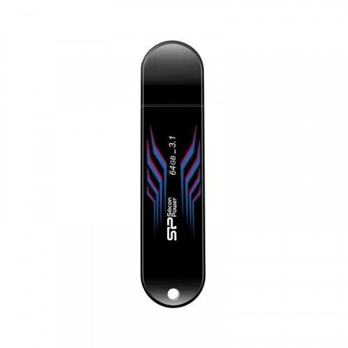 Флеш-накопитель USB 3.0  64GB  Silicon Power  Blaze B10, термочувствительный корпус, черный (SP064GBUF3B10V1B) фото 6