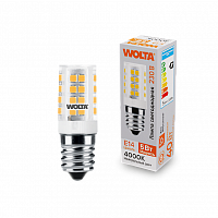 Лампа светодиодная WOLTA Т25 E14 (керамика) JCD 5Вт 460лм 4000K 1/10/100/1000 (WSTD-JCD-5W4KE14-C)