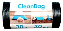 Пакеты мусорные Концепция быта CleanBag 30л 12мкм чёрный в рулоне (упак.:30шт) (395511)