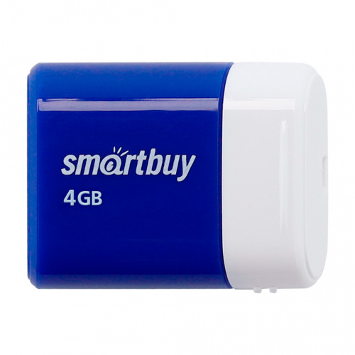 Флеш-накопитель USB  4GB  Smart Buy  Lara  синий (SB4GBLara-B)