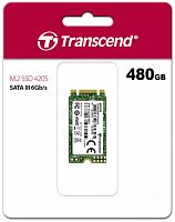 Внутренний SSD  Transcend  480GB  MTS420, SATA-III R/W - 500/560 MB/s, (M.2), 2242, 3D NAND (TS480GMTS420S)