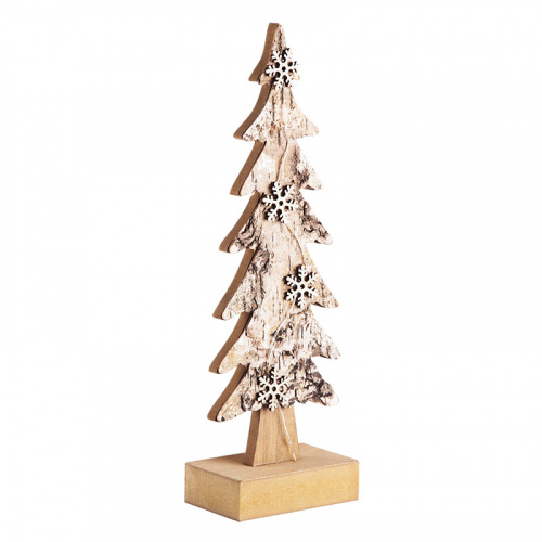 Фигурка деревянная NEON-NIGHT с подсветкой "Ель со снежинками" 9,5*6*31 см (1/72) (504-013) фото 6