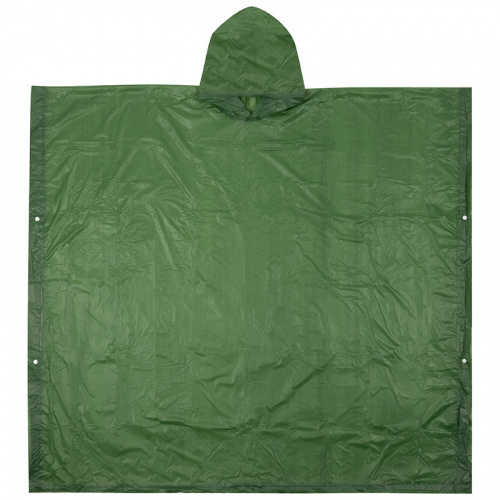 Дождевик-пончо RP-18, размер L (120x130 cm), зеленый,  материал: ПЕВА (1/10/30)