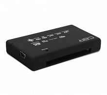 Картридер CBR CR-455 USB 2.0, All-in-one, SDHC, черный  (CR 455)