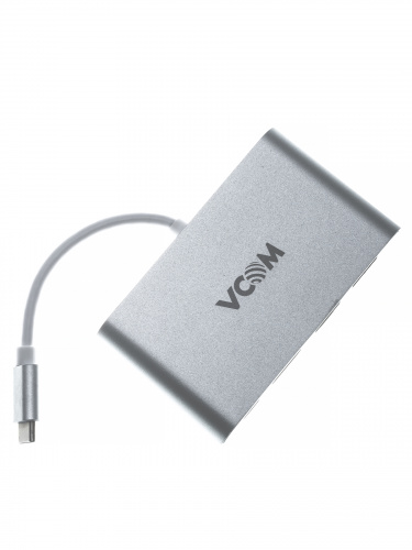 USB-концентратор USB3.1 Type-CM-->HDMI+USB3.0+RJ45+PD charging  VCOM <CU455> (1/72) фото 2