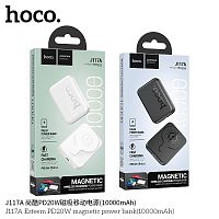 Мобильный аккумулятор Аккумулятор внешний HOCO J117A Esteem, 10000mAh, MagSafe, PD20Вт, QC3.0, FCP, AFC, цвет: чёрный (1/54) (6942007605823)
