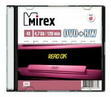 Диск MIREX DVD+RW 4,7 Гб 4x Slim case (50) (UL130022A4S)