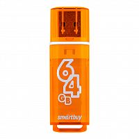 Флеш-накопитель USB  64GB  Smart Buy  Glossy  оранжевый (SB64GBGS-Or)