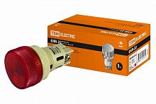 Лампа ENR-22 сигнальная d22мм красный неон/230В цилиндр TDM (SQ0702-0012)