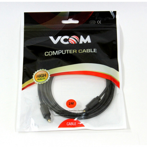 Оптический кабель ODT (Toslink)-M -- > ODT (Toslink)-M , 2m, VCOM <CV905-2M> (1/100) фото 2