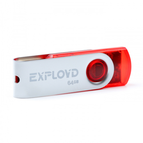 Флеш-накопитель USB  64GB  Exployd  530  красный (EX064GB530-R) фото 3