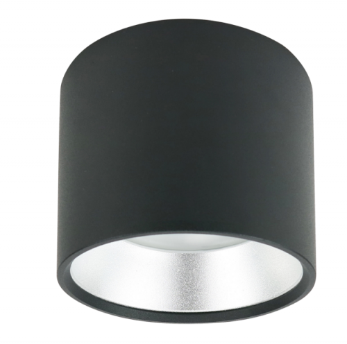 Светильник ЭРА подвесной накладной под лампу Подсветка декоративная GX53, алюминий, цвет черный+серебро (40/800) OL8 GX53 BK/SL фото 4