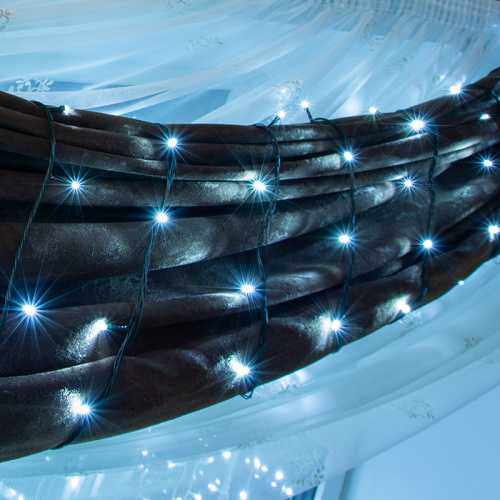 Гирлянда NEON-NIGHT светодиодная универсальная 200 LED БЕЛЫЕ 20 метров, с контроллером (1/80) (303-106) фото 2