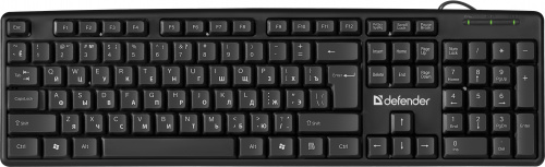 Клавиатура проводная DEFENDER Element HB-520, USB, чёрная (1/20) (45522) фото 3