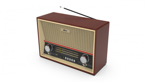 Радиоприёмник RITMIX RPR-102 WOOD, ФМ/КВ1/КВ2/СВ.раз науш.AUX вх,разUSB/microCD,дис.упр,2 динам,MP3,(1/6) (15119881)
