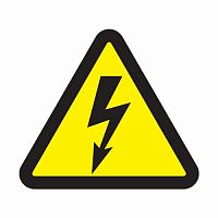 Наклейка знак электробезопасности "Опасность поражения электротоком "100*100*100 мм REXANT (5/100)