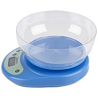 Весы кухонные электронные HOMESTAR HS-3001, 5 кг (голубые) (1/20) (002662)