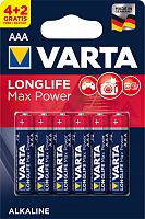 Элемент питания VARTA  LR03 LONGLIFE MAX POWER (MAX TECH)  (4+2 бл)   (6/60/300)