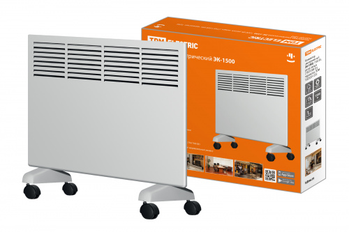 Конвектор электрический ЭК-1500, 1500 Вт, регул. мощн. (750/1500 Вт), термостат, TDM (1/1)