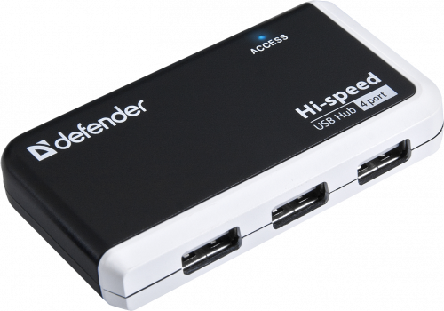 Разветвитель DEFENDER Quadro Infix USB2.0, 4 порта  (1/100) (83504) фото 2