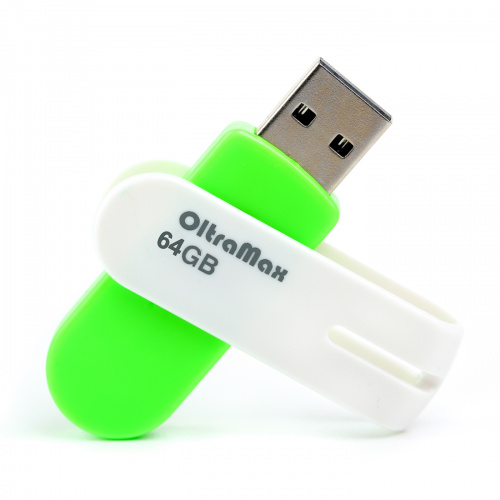 Флеш-накопитель USB  64GB  OltraMax  220  зелёный (OM-64GB-220-Green) фото 3