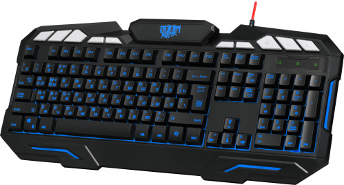 Клавиатура игровая DEFENDER Doom Keeper GK-100DL, 3-х цветная, влагоустойчивая, черный (1/20) (45100) фото 11