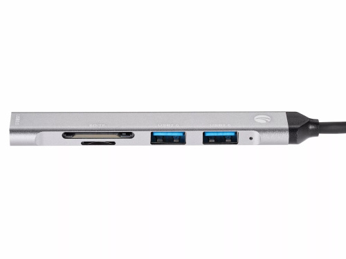 USB-концентратор TypeC+adapter-->USB3.0+2USB2,0+SD+TF, VCOM <DH297> (1/150) фото 6
