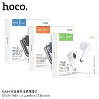 Наушники внутриканальные HOCO EW34 Full, пластик, bluetooth 5.3, микрофон, цвет: белый (1/20/200) (6931474791030)