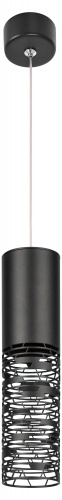 Светильник ЭРА потолочный подвесной PL27 BK MR16 GU10 цилиндр черный (1/25) (Б0061367) фото 2
