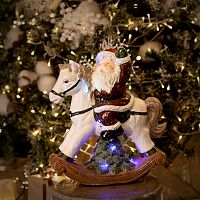 Фигурка керамическая NEON-NIGHT "Дед Мороз на коне" 35х15х39.8 см (1/2) (505-012)