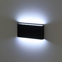 Светильник светодиодный ЭРА настенный декоративный WL41 BK 10Вт 3500К черный IP54 для интерьера, фасадов зданий (1/40) (Б0054417)