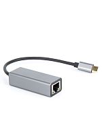 USB-концентратор USB 3.1 Type-C -->RJ-45 1000Mbps Ethernet, Aluminum Shell, 0.15м VCOM <DU320M> (1/150)