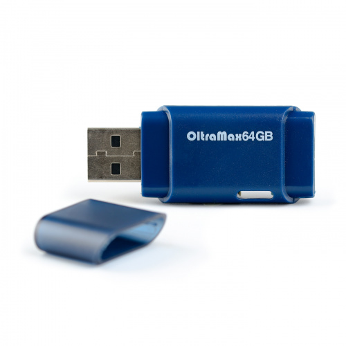 Флеш-накопитель USB  64GB  OltraMax  240  синий (OM-64GB-240-Blue) фото 2