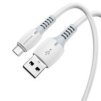Кабель USB - микро USB Borofone BX62 Bonus, 1.0м, 2.4A, цвет: белый (1/360)