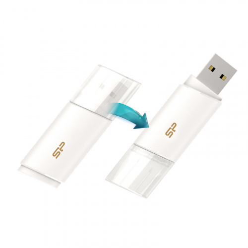 Флеш-накопитель USB 3.0  32GB  Silicon Power  Blaze B06  белый (SP032GBUF3B06V1W) фото 6