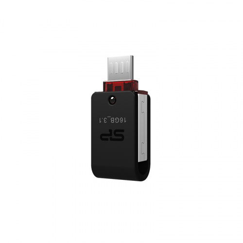 Флеш-накопитель USB 3.2  16GB  Silicon Power  Mobile X31 + Micro-USB, OTG, чёрный (SP016GBUF3X31V1K) фото 3