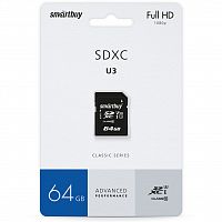 SDXC  64GB  Smart Buy Class 10 U3