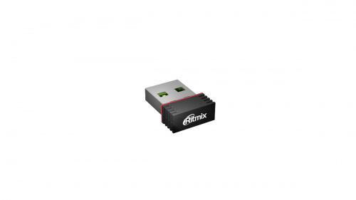 USB WI-FI Адаптер RITMIX RWA-120 2.4ГГц,IEEE802.11b/g/n,ск.до 150Мбит/с.Чипсет RealTek RTL8188. Встр.антенна.Нано-размер. (1/500) (80001787) фото 3