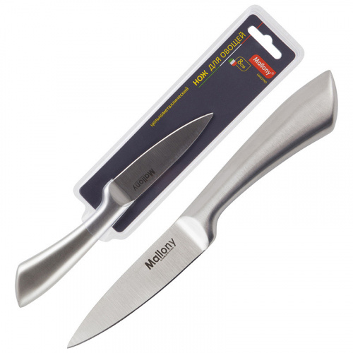 Нож цельнометаллический MAESTRO MAL-05M для овощей, 8 см (1/12/72) (920235) фото 3