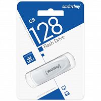Флеш-накопитель USB 3.0  128GB  Smart Buy  Scout  белый (SB128GB3SCW)