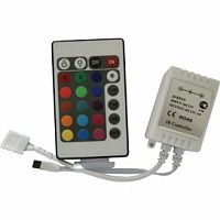 Ecola LED strip RGB IR controller 6A 72W 12V (144W 24V) с инфракрасным пультом управления (1/100) (CRS072ESB)