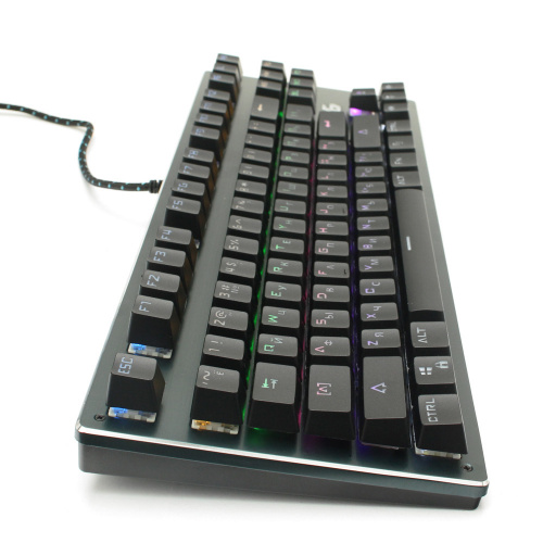 Клавиатура механическая игровая Gembird KB-G540L, USB, мет, переключатели Outemu Blue, 87 кл,20 реж.подсв, черный фото 2
