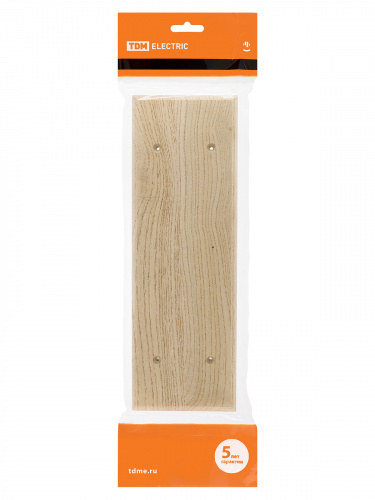Накладка на бревно деревянная универсальная НБУ 1Пх3 95х290 мм, сосна TDM (1/6/48) фото 2
