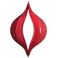 Фигура елочная  NEON-NIGHT "Сосулька складная 3D", 51 см, цвет красный (6/24)