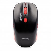 Мышь Smart Buy  ONE 344CAG, черная/красная, беспроводная (1/40)