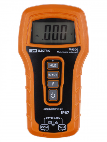 Мультиметр TDM цифровой пыле- защищенный серия "МастерЭлектрик" М9300 (IP67) (1/40) фото 4