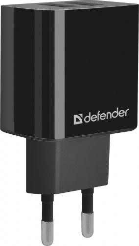 Адаптер сетевой Defender UPC-21, черный, 2xUSB, 5V/2.1А, кабель microUSB (1/100) (83581) фото 5